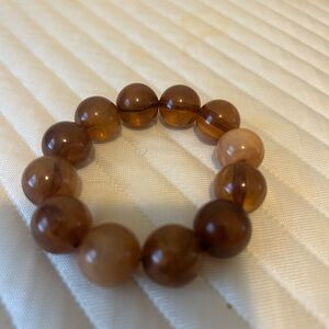 Elegant Brown Beaded Bracelet